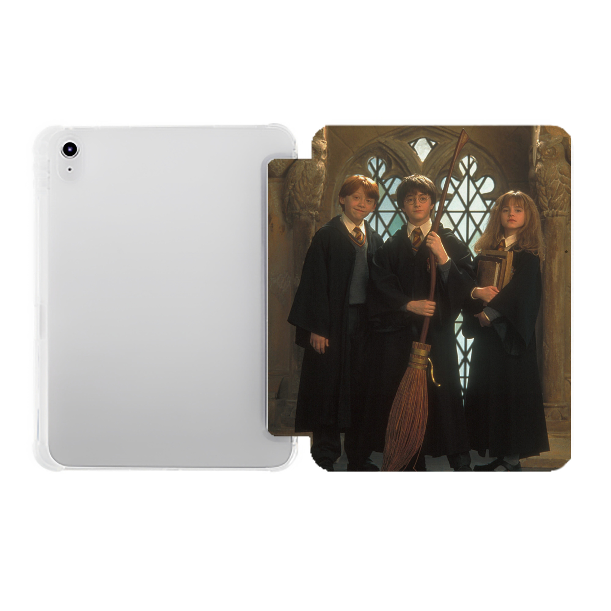 （画像用） Harry Potter ハリー・ポッターシリーズ IPad ケース ペン収納付き 三つ折りスタンド PUレザー×シリコン 対応機種9.5/10.5/10.9インチ